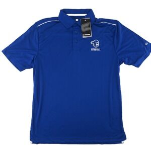 Seton Hall Pirates Colosseum Polo Shirt Mens Medium Blue‎ NEW
